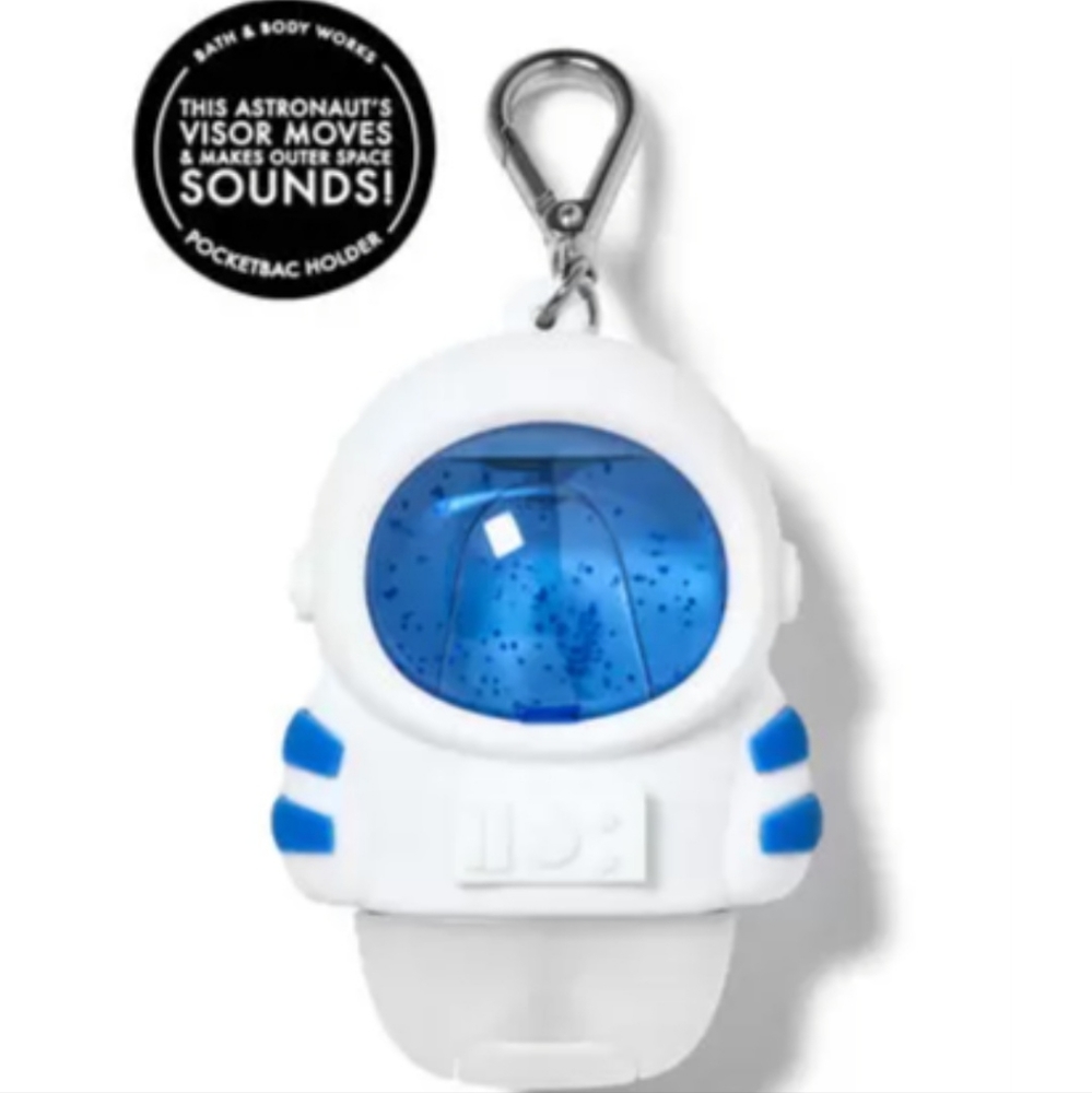 🚀🛰🎶🛸🤲NWT‼️Bath & Body Works Noise-making Astronaut Holder with Sanitizers - Picture 7 of 13
